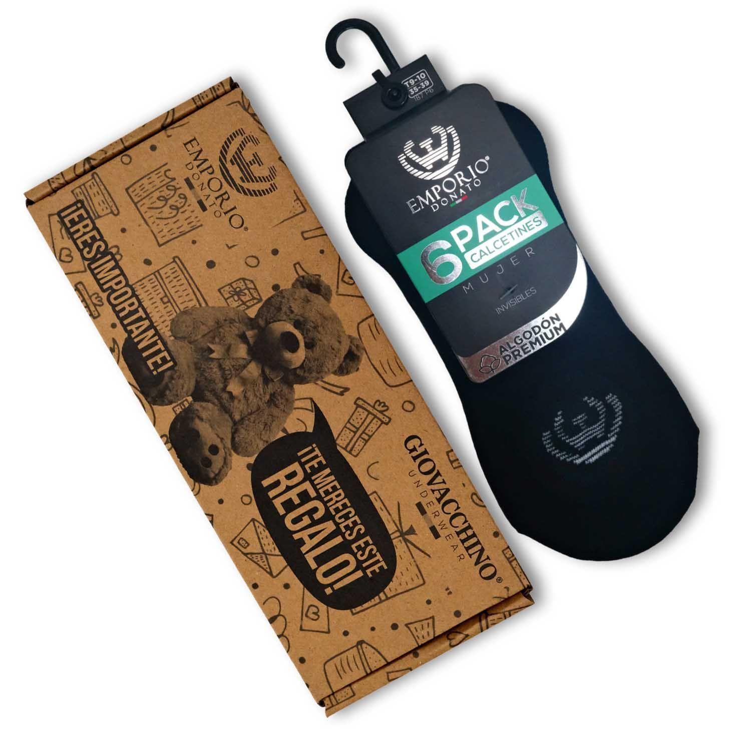 Pack de 6 Calcetines Invisibles Deportivos Mujer-6