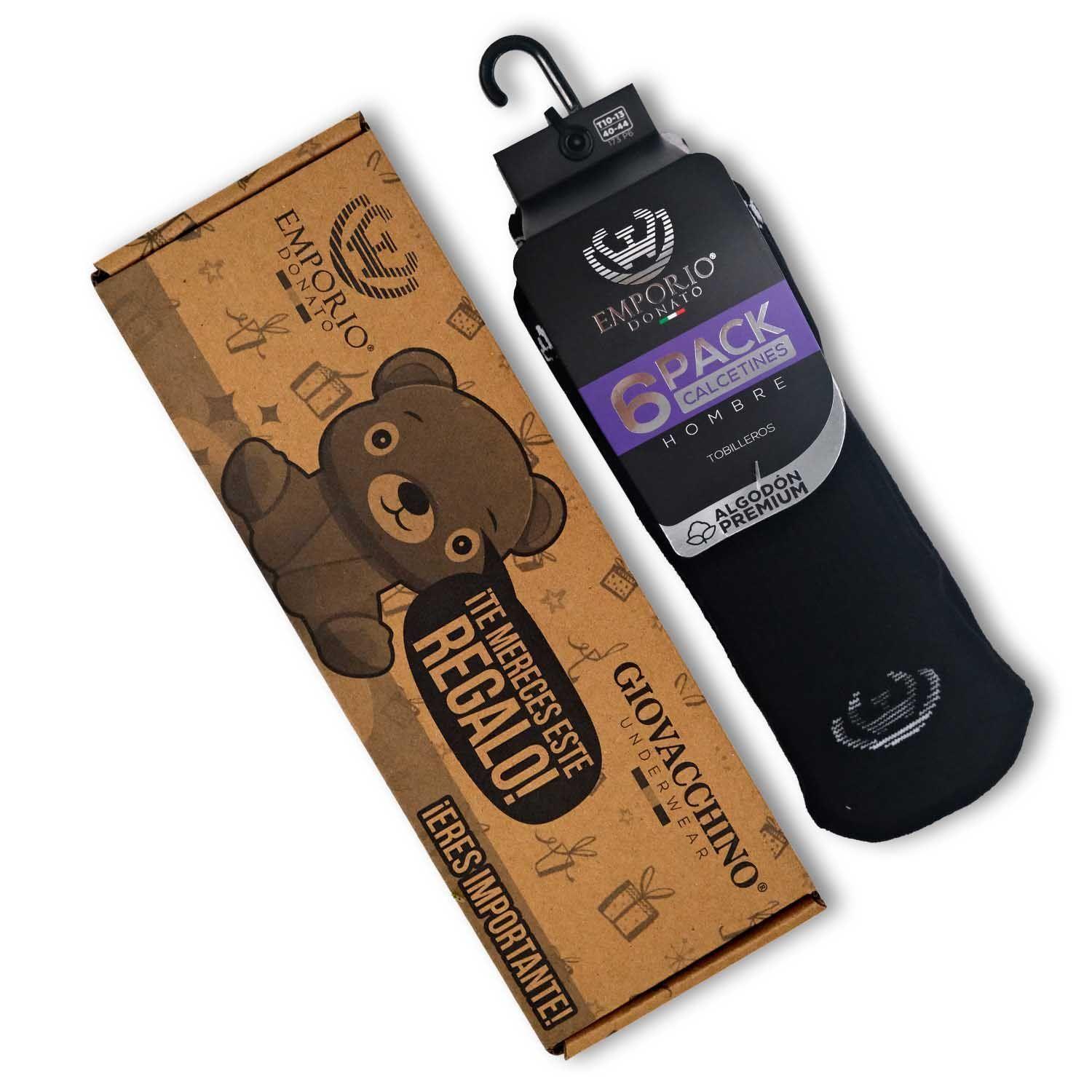 Pack de 6 Calcetines Tobilleros Deportivos Hombre-6