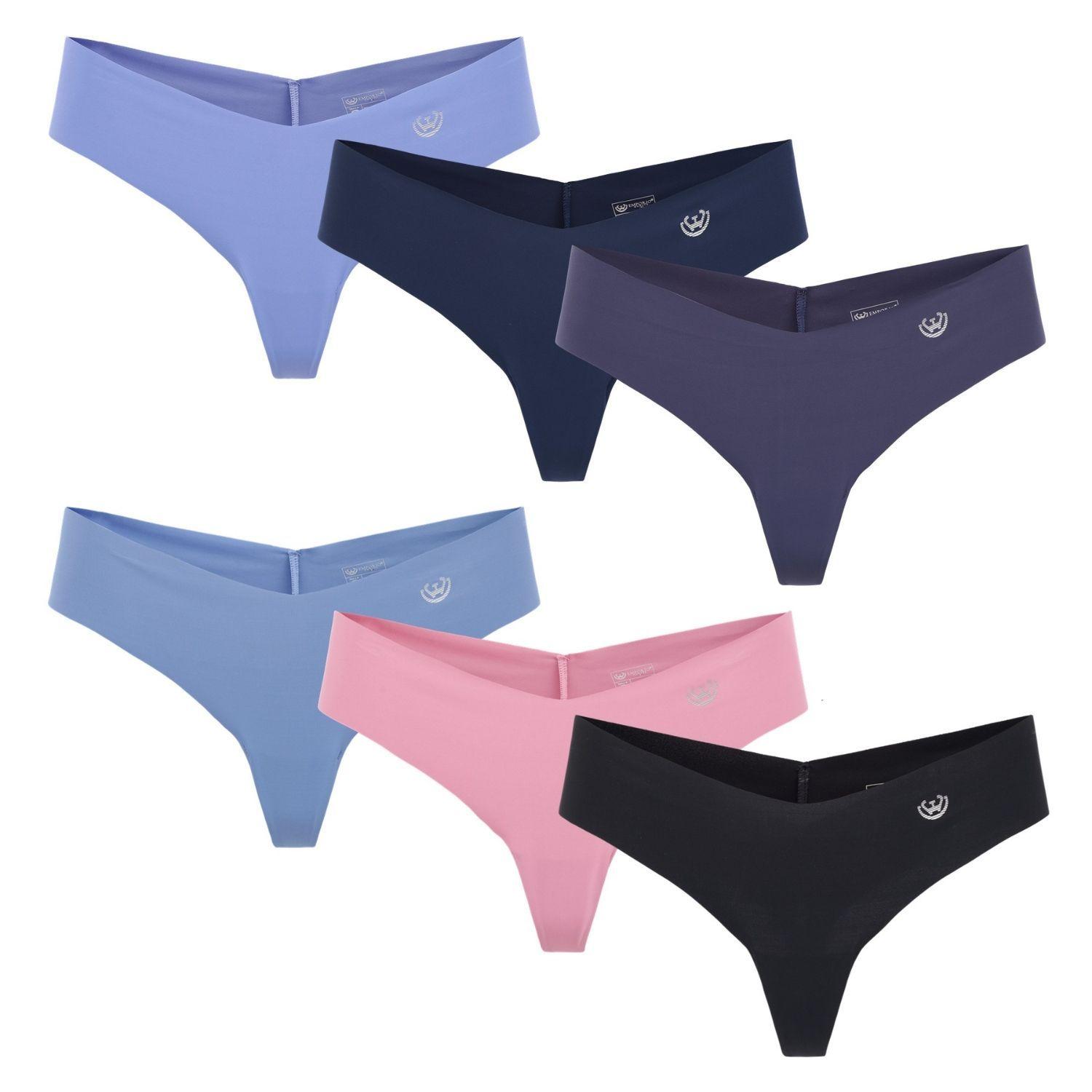 Pack   de 6 Calzones Colaless – Microfibra Corte Laser Mujer-7