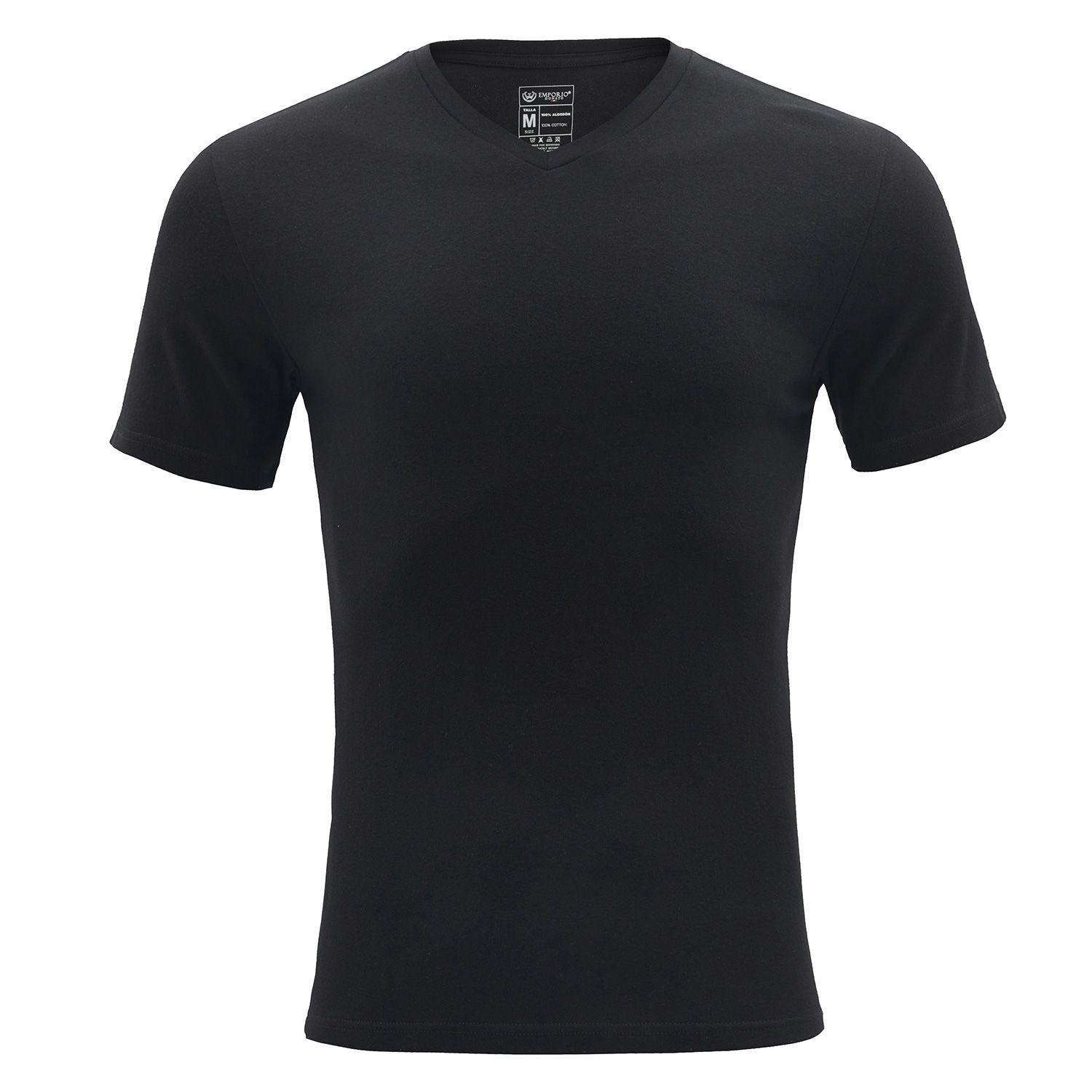 Pack 3 - Camisetas Manga Corta Algodón Hombre Con Bolso de Regalo-2