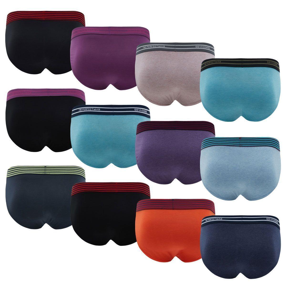 Pack de 12 slip Algodon Hombre-1