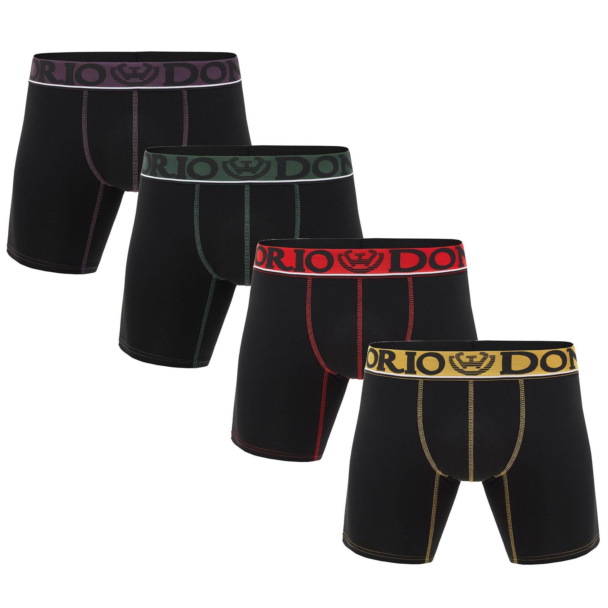 Pack de 4 Boxer Medio Algodón Hombre Giovacchino-0