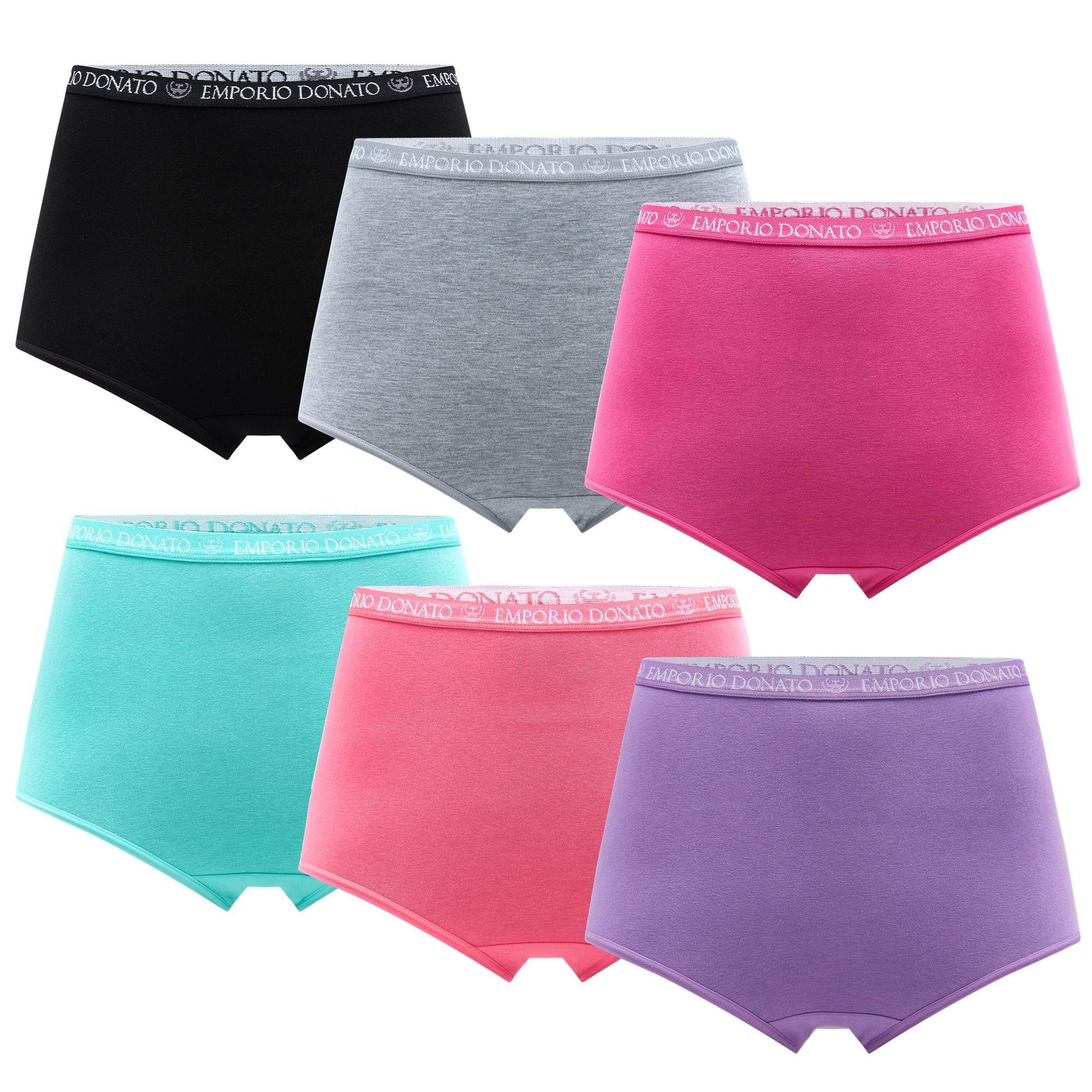 Pack de 6 – Calzones Tiro Alto Algodón Mujer.-7