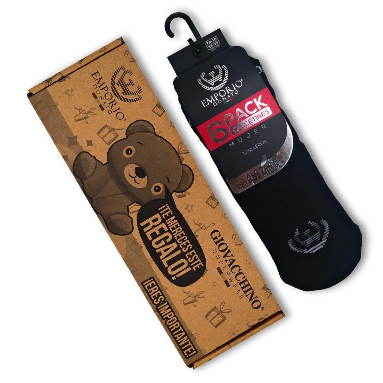 Pack de 6 Calcetines Tobilleros Deportivos Mujer-4