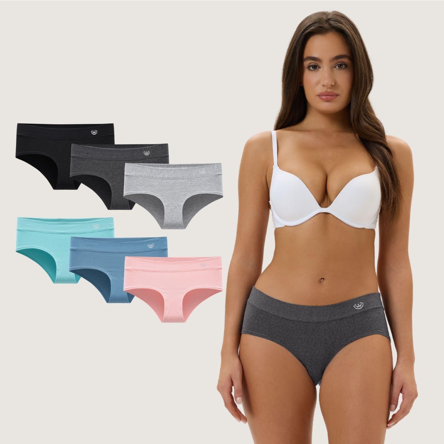 Pack de 6 Calzones Pantaleta - Algodón Mujer-0