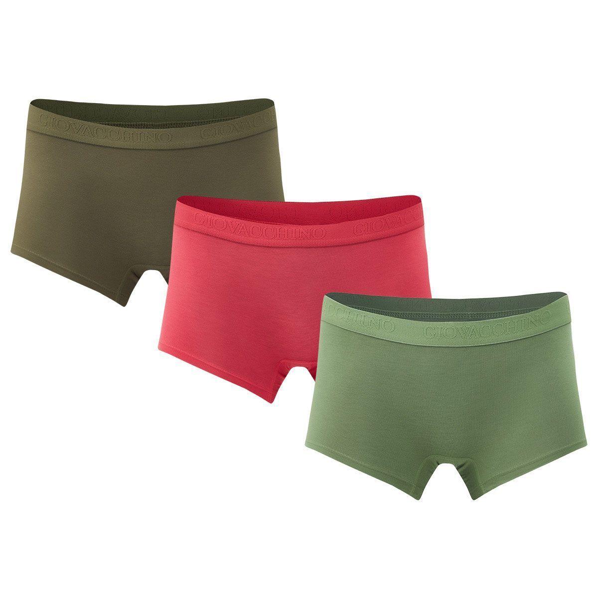 Pack de 3 Calzones Boxer Pantaleta bambú Mujer-1