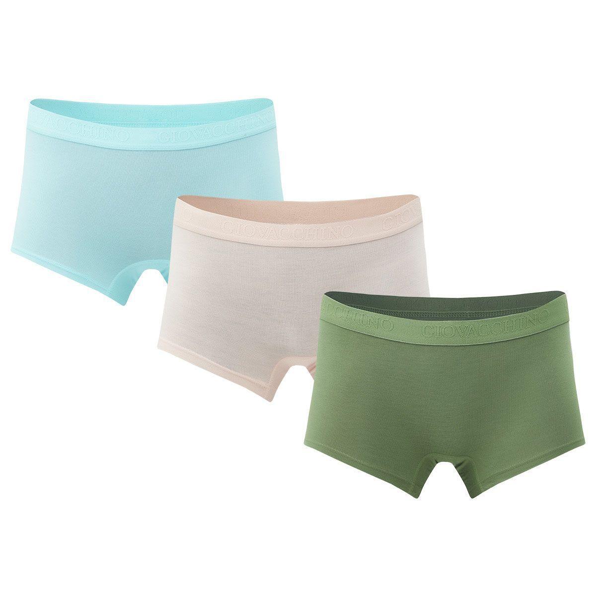 Pack de 3 Calzones Boxer Pantaleta bambú Mujer-5