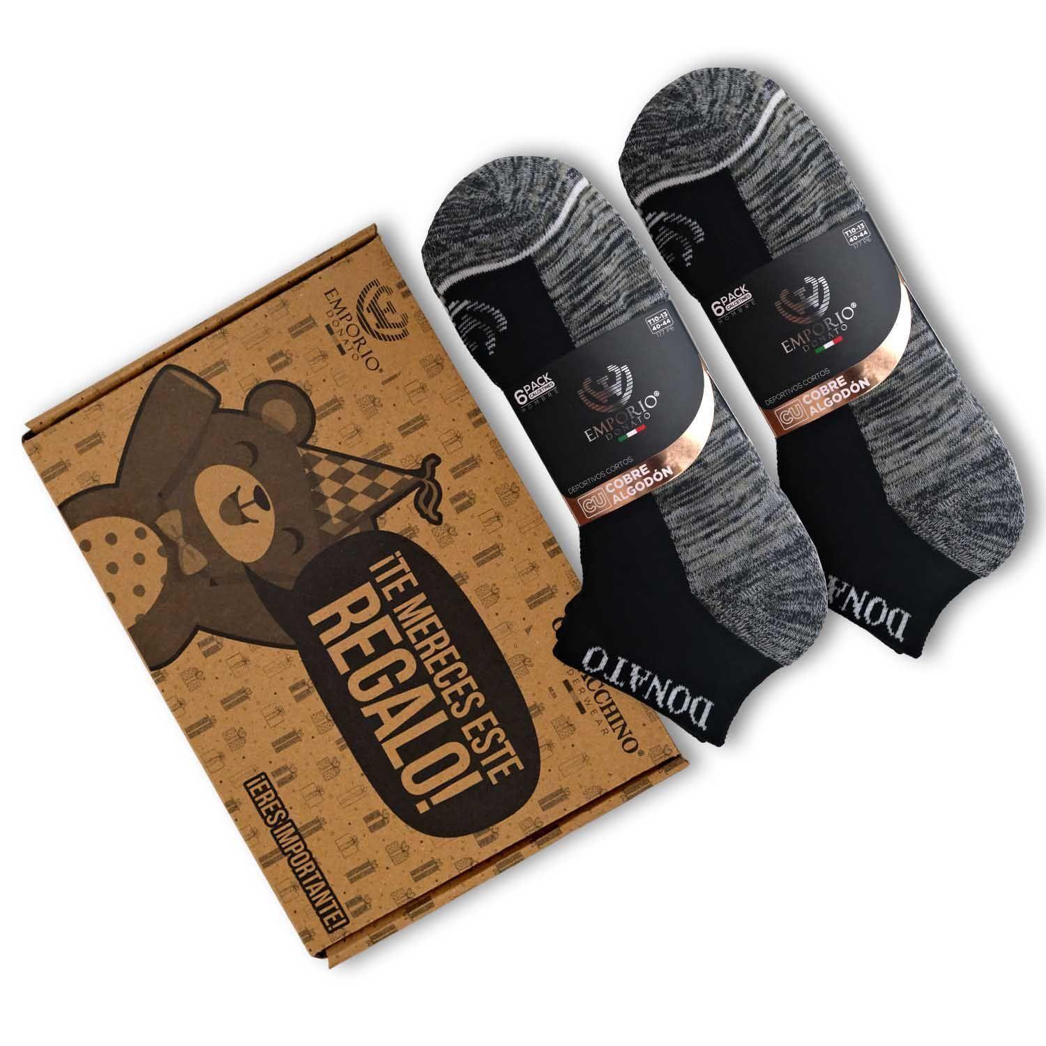 Pack de 12 Calcetines Tobilleros Deportivos Cobre Hombre-4