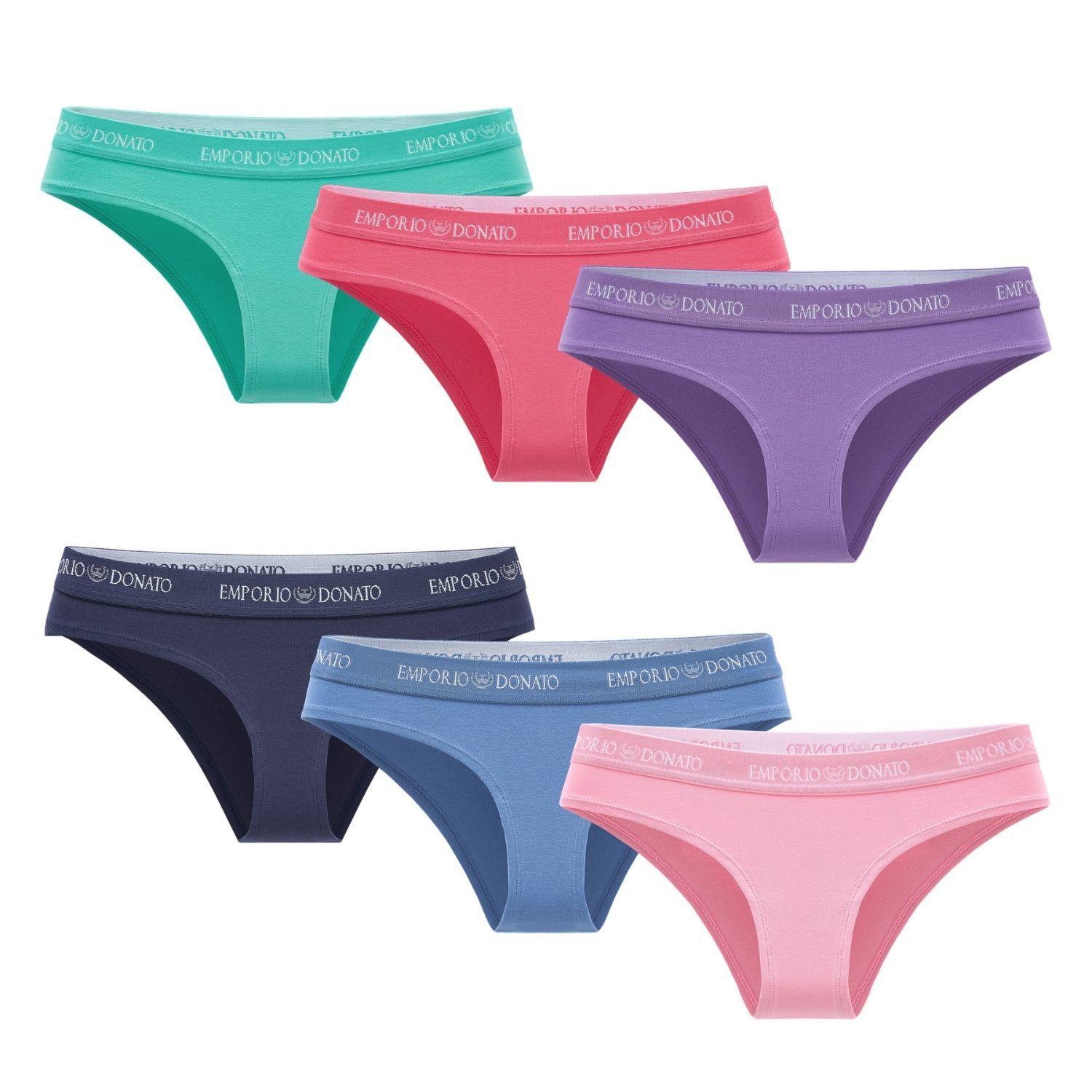 Pack 6 Calzones Bikini Algodón Mujer-7