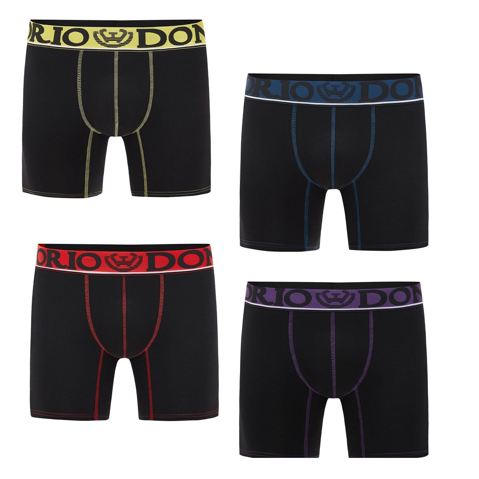 Pack de 4 Boxer Medio Algodón Hombre -0