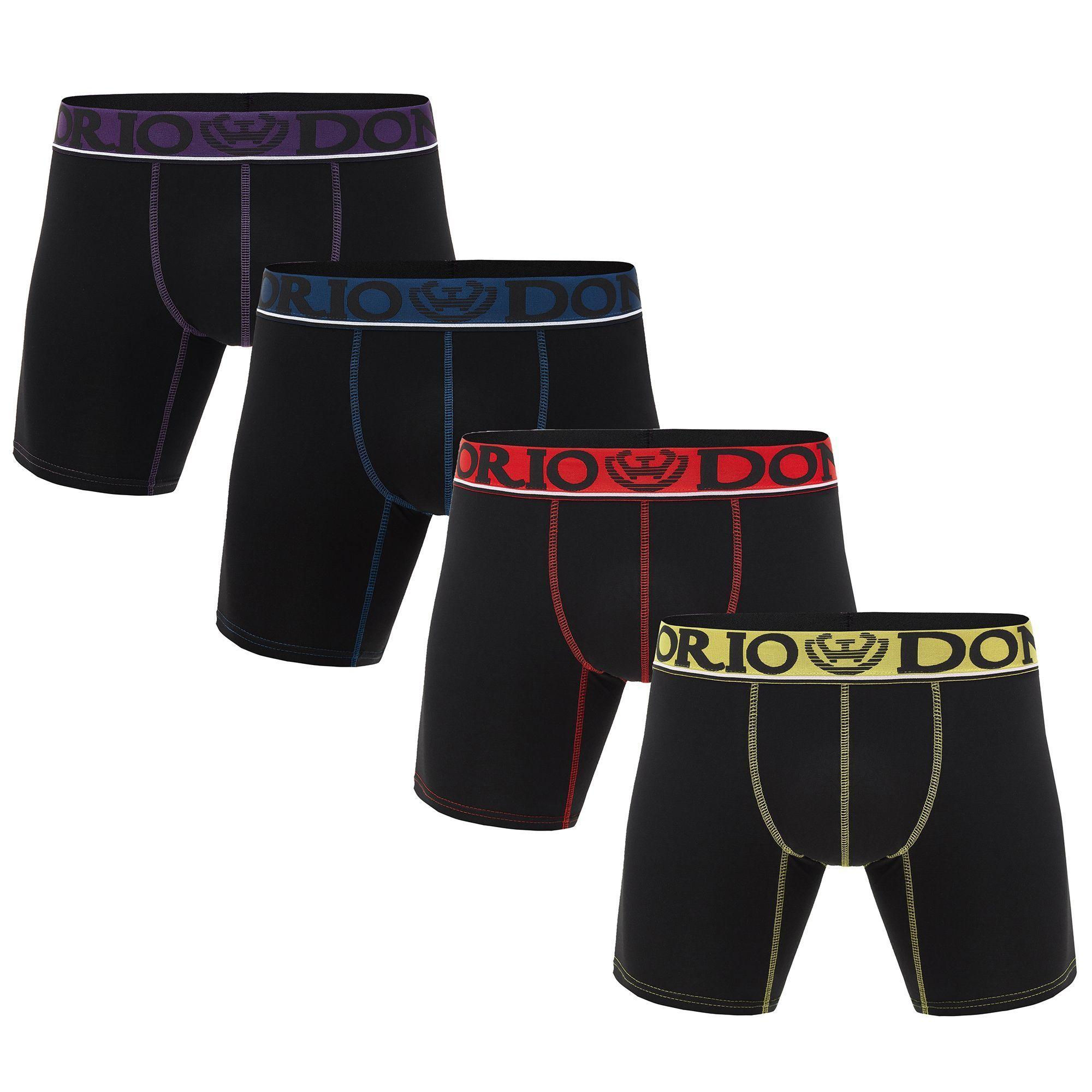 Pack de 4 Boxer Medio Algodón Hombre Giovacchino-0