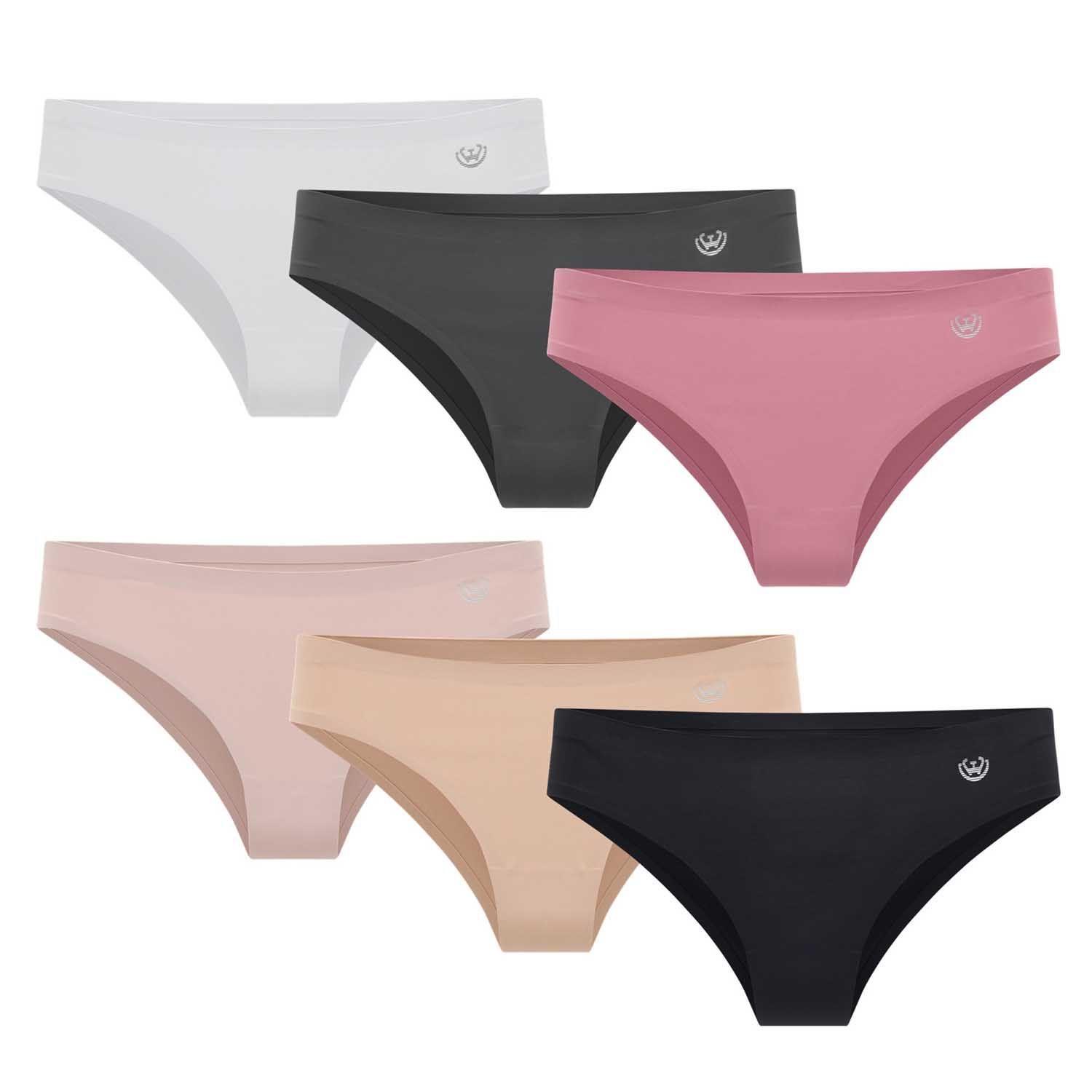 Pack de 6 Calzones Bikini Microfibra – Corte Laser Mujer-0