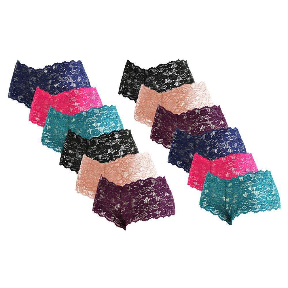 Calzon Pantaleta de Encaje Pack 12-0