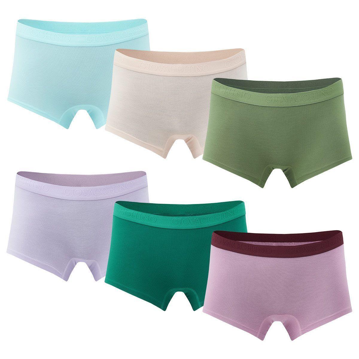 Pack de 6 Calzones Boxer Pantaleta bambú Mujer-2