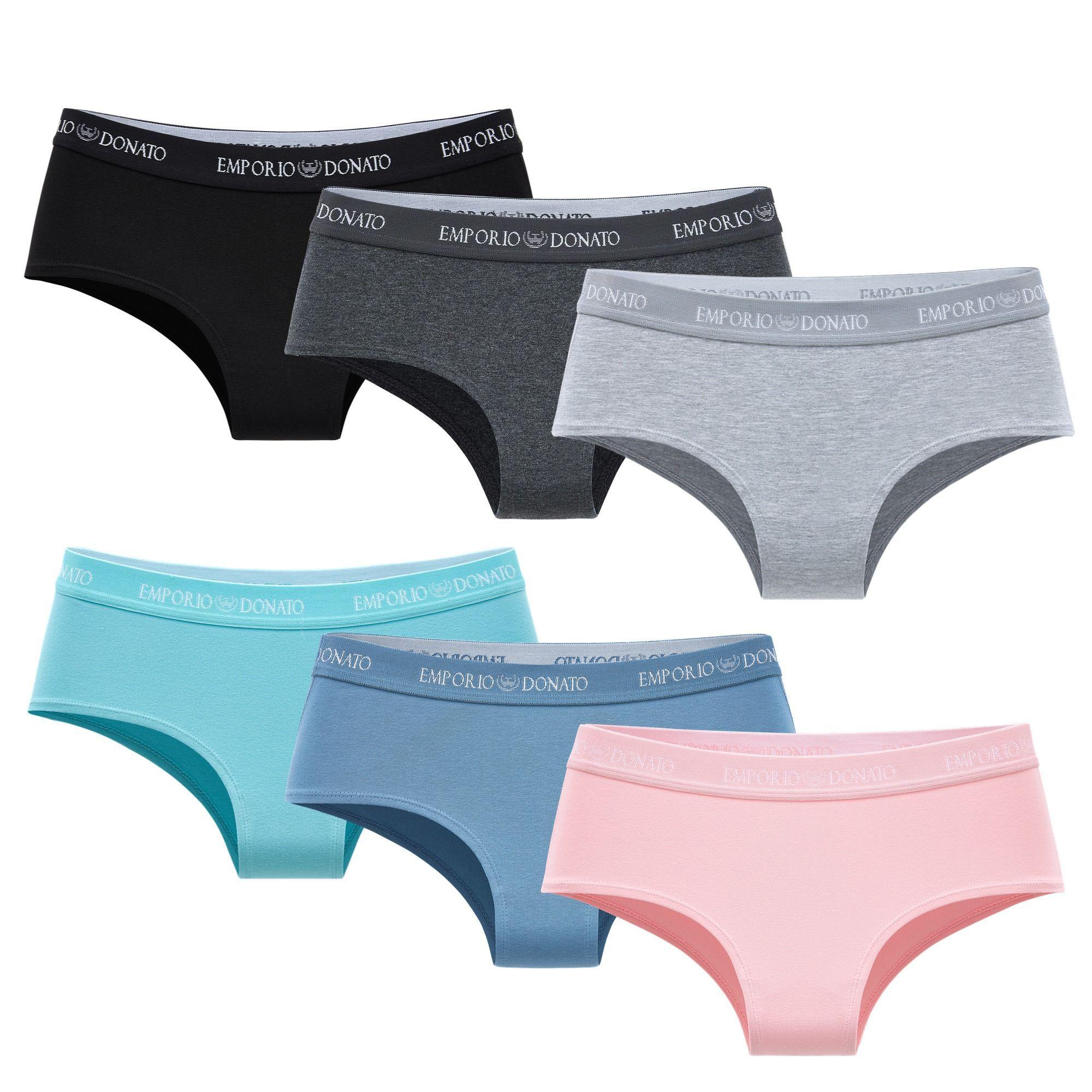 Pack de 6 Calzones Pantaleta Algodón Mujer.-7