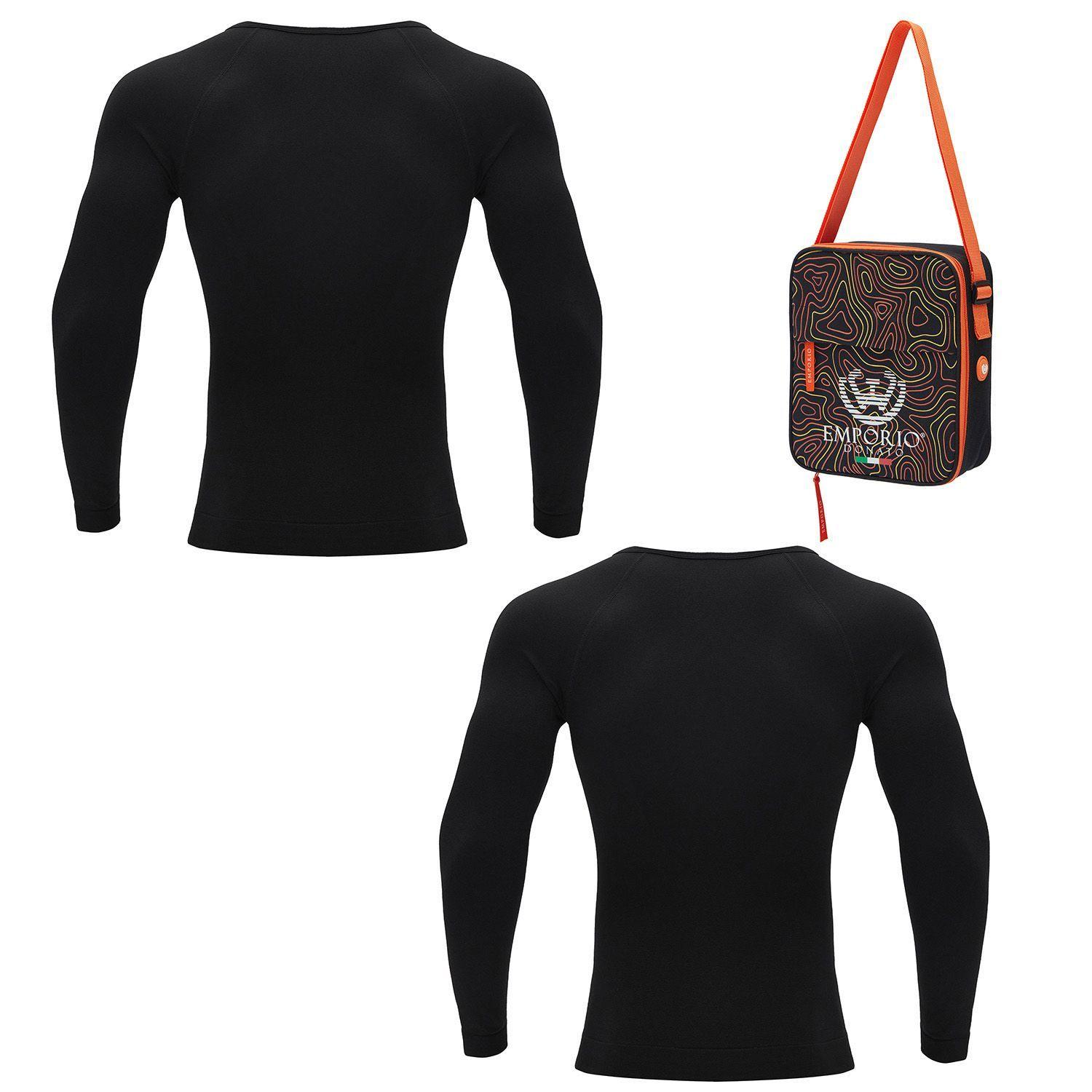 Pack 2 Camisetas Termica Primera Capa Microfibra Hombre+Bolso Regalo-1