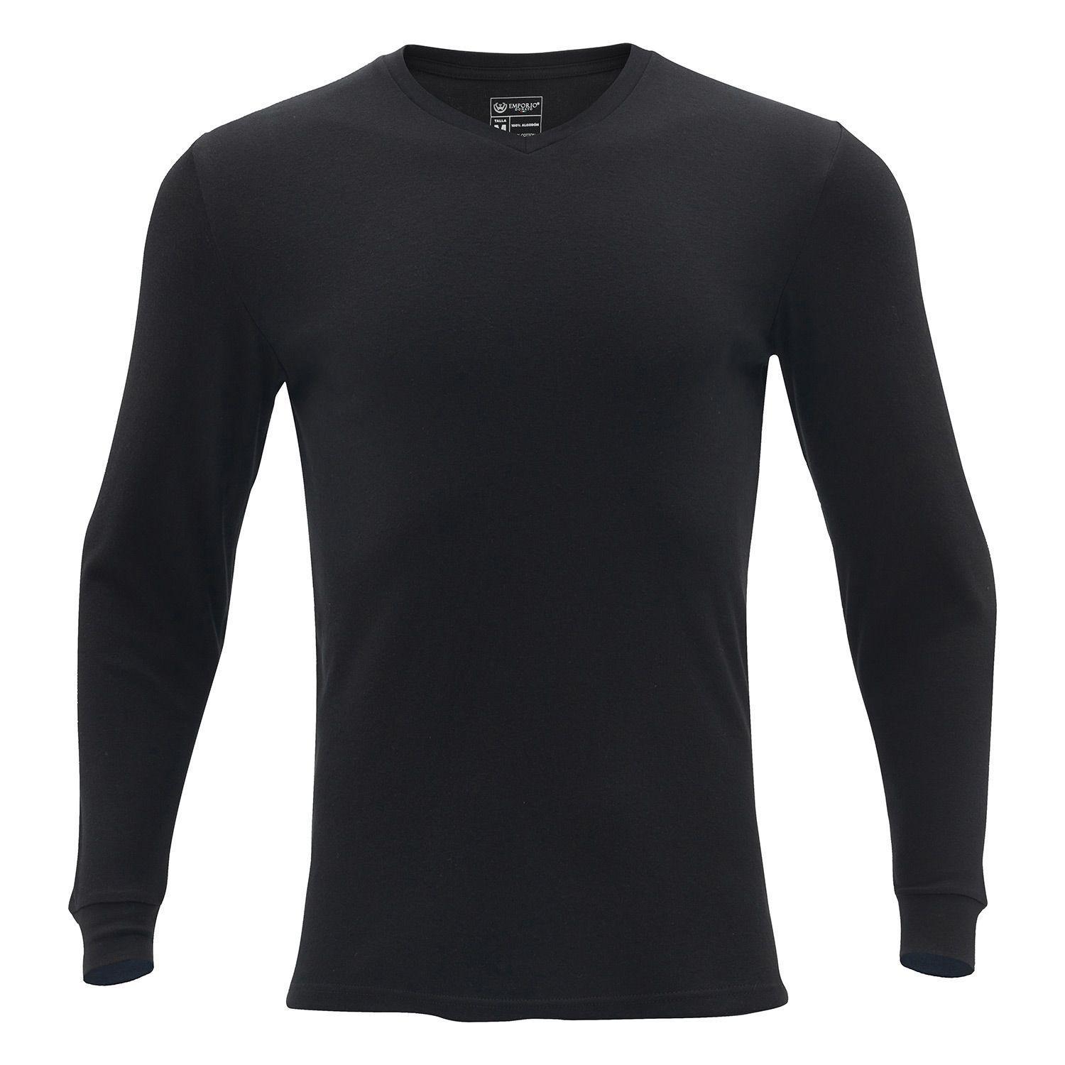 Pack de 2 Camisetas Manga Larga Algodón Hombre Con Bolso de Regalo.-2