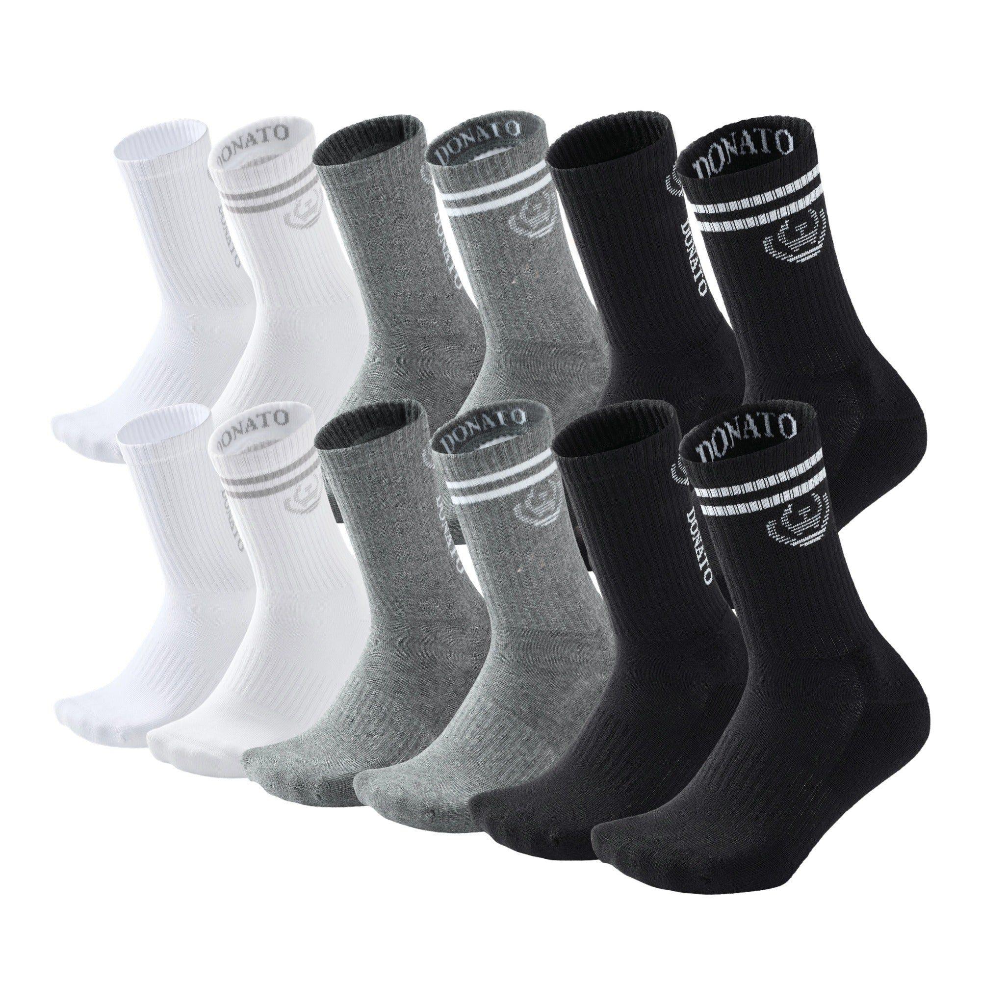 Pack 12 -Calcetines Largos Deportivos Algodón Acolchonado Premium Mujer -0