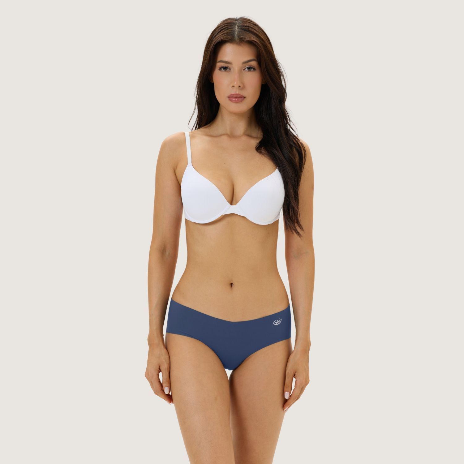 Pack de 6 Calzones Bikini Microfibra - Corte Laser - Mujer-4