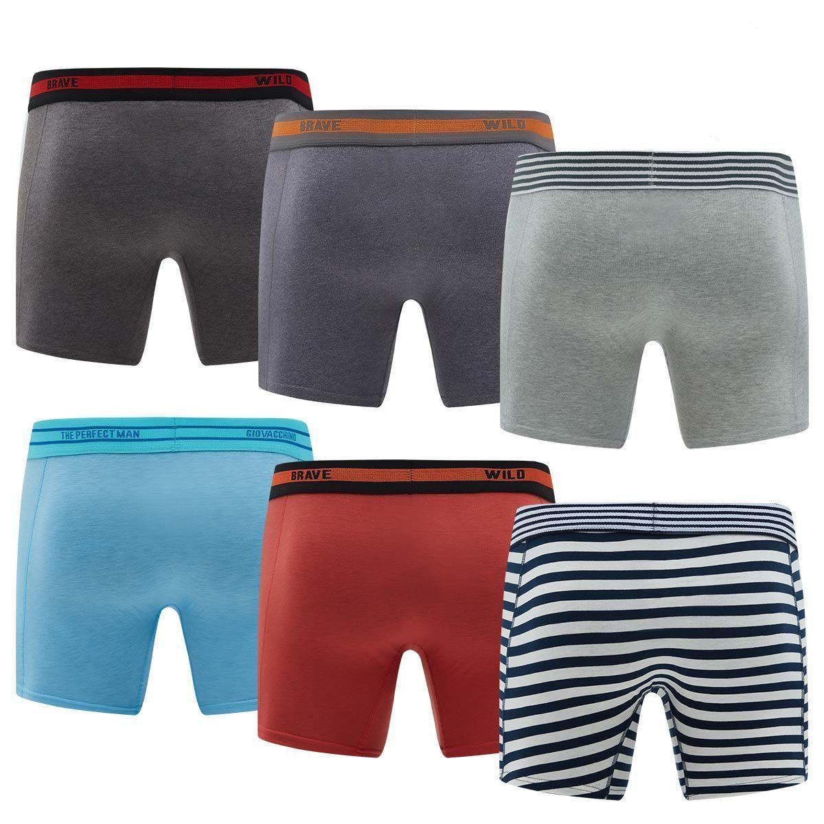 Pack de 6 Boxer Medio Algodon Hombre-1