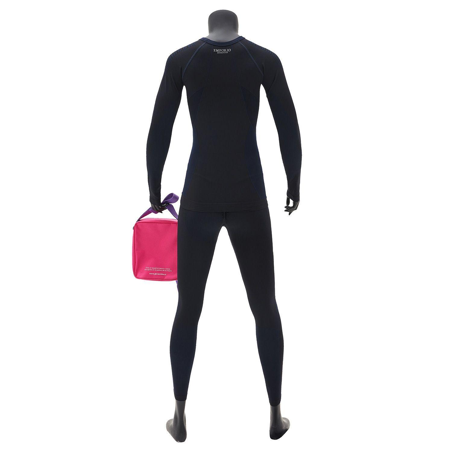 Pack de Camiseta y Calza Deportiva Primera Capa Microfibra Mujer + Bolso Regalo-1