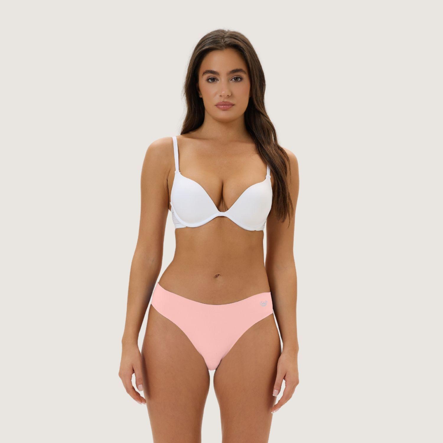 Pack de 6 Calzones – Bikini Microfibra Corte Laser Mujer-2