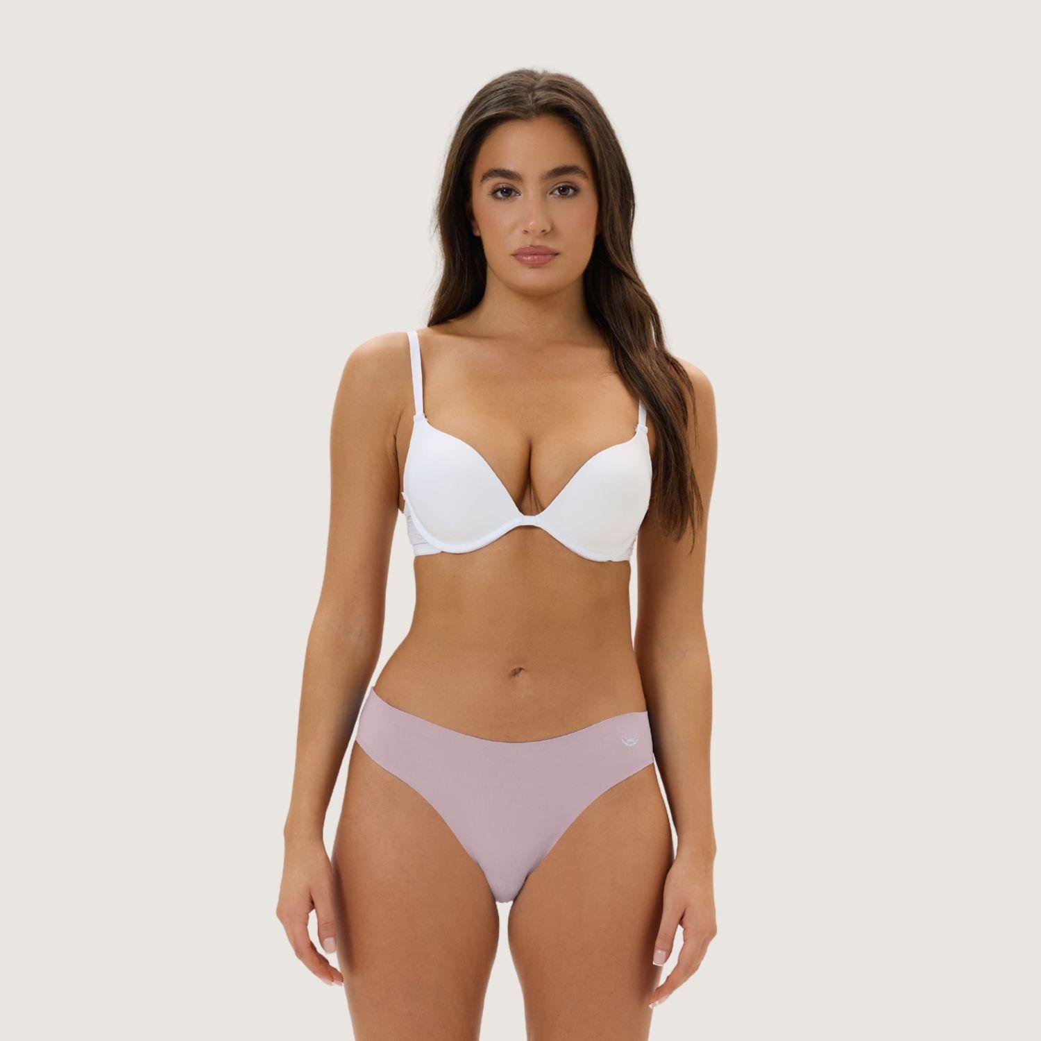 Pack de 6 Calzones – Bikini Microfibra Corte Laser Mujer-4