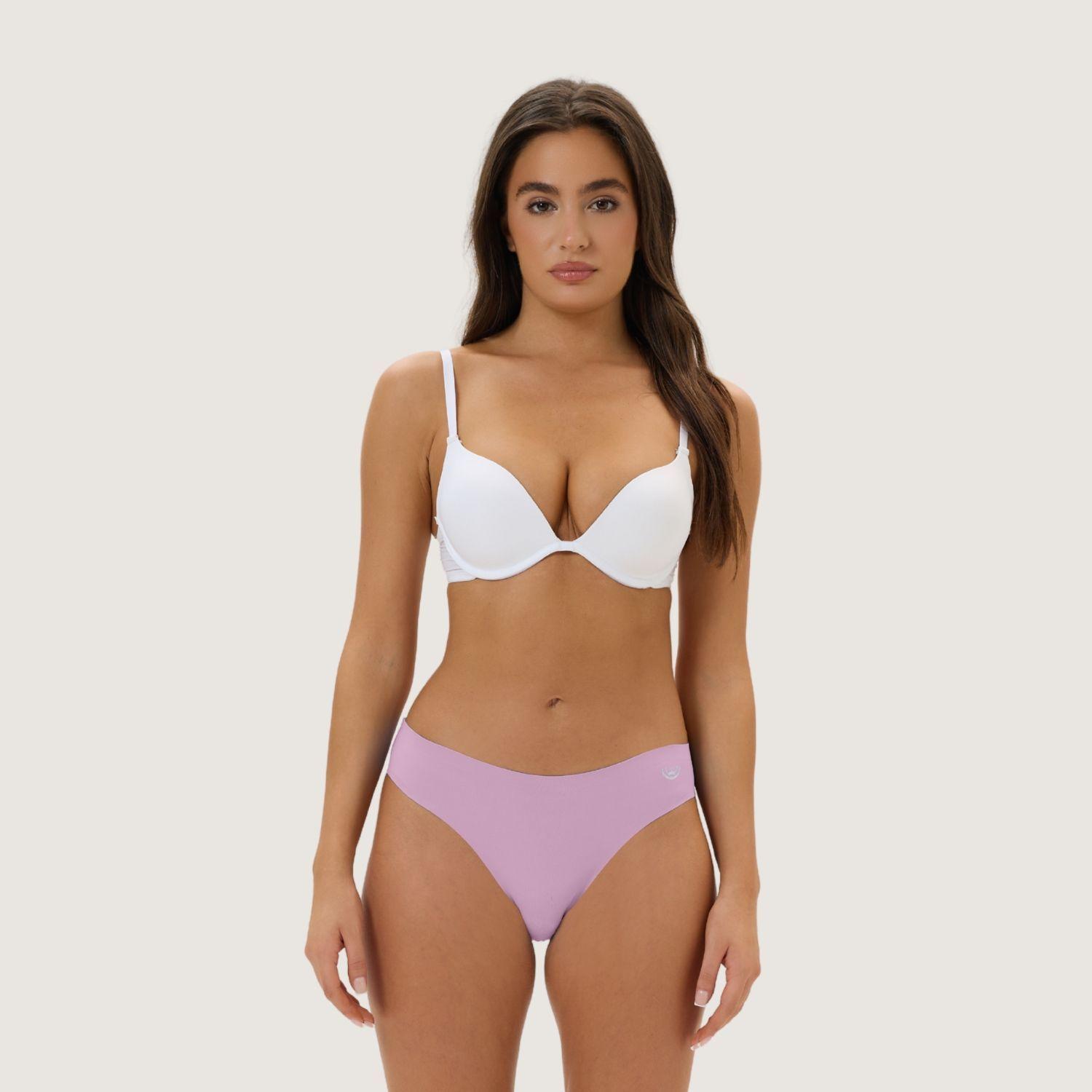 Pack de 6 Calzones – Bikini Microfibra Corte Laser Mujer-5