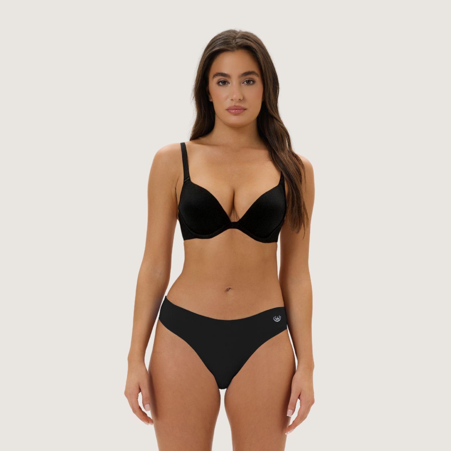 Pack de 6 Calzones – Bikini Microfibra Corte Laser Mujer-6