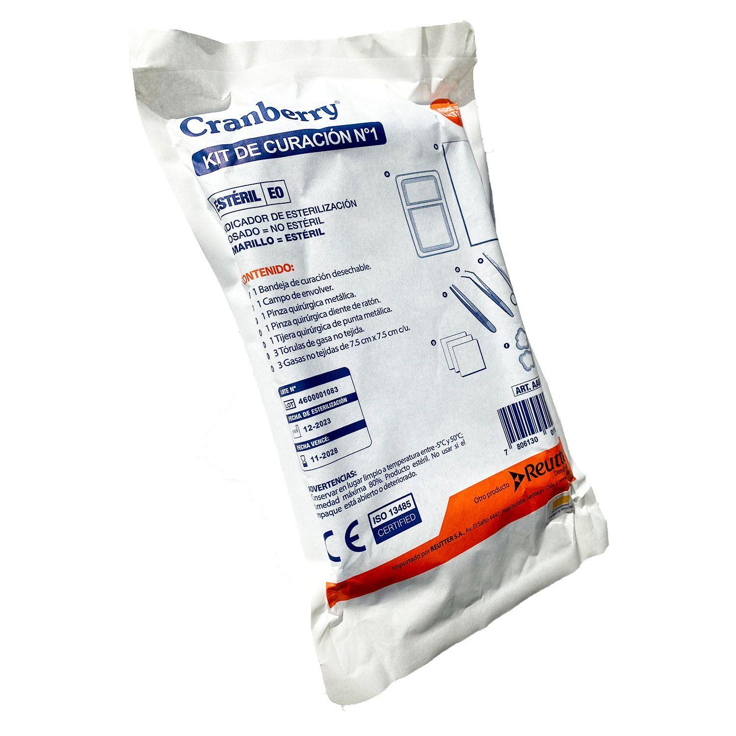 Kit de curacion esteril cranberry 3 unidades-0