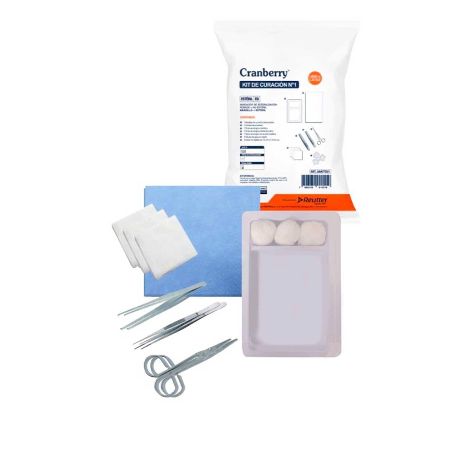 Kit de curacion esteril cranberry 3 unidades-1
