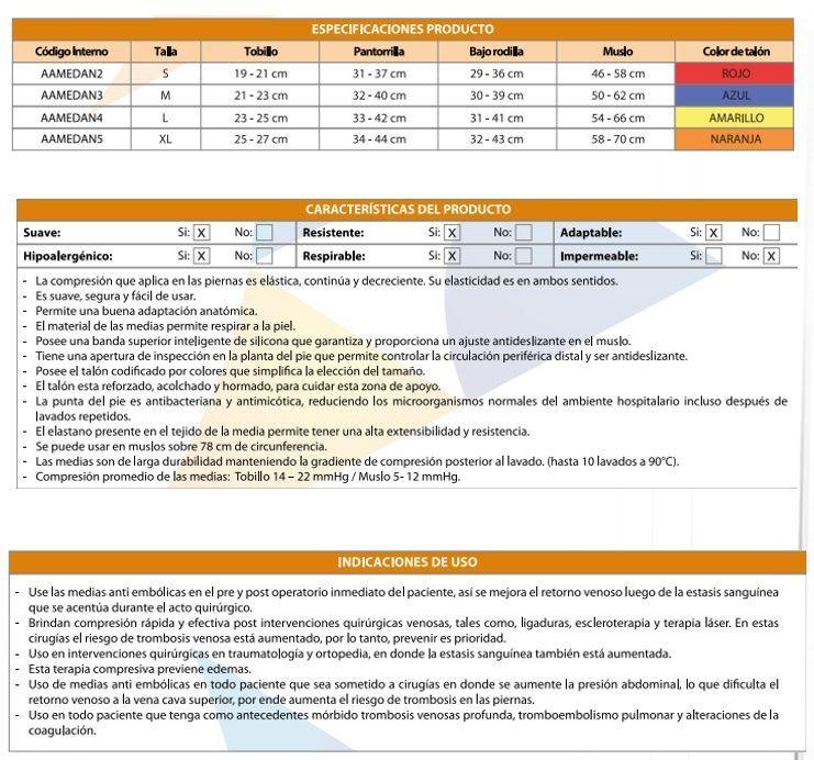 Medias antiembolicas Cranberry (unidad)-2