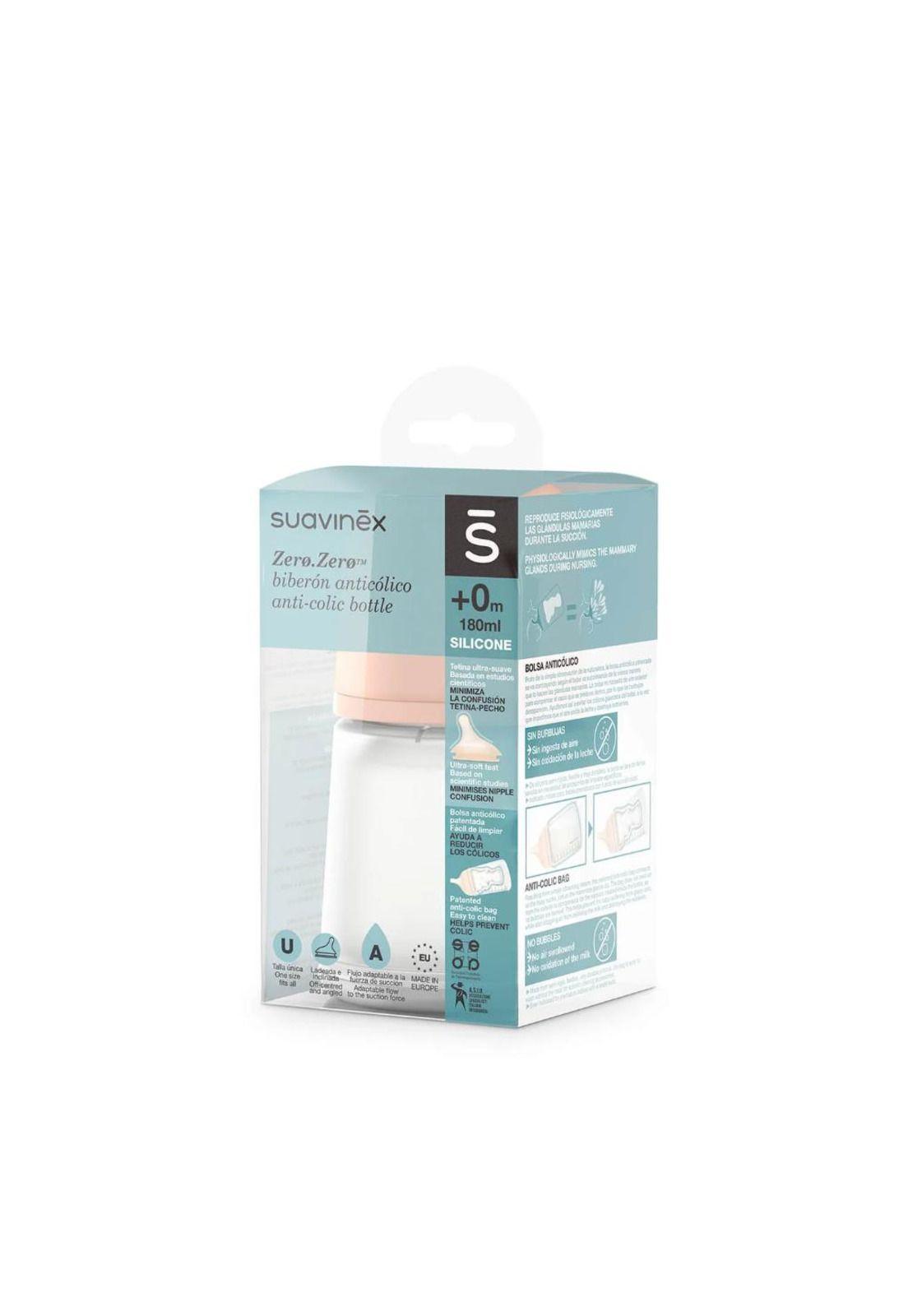 Mamadera Anti-cólico Zerø Zerø 180ml Flujo Lento Suavinex-3