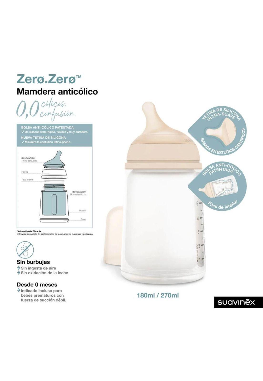 Mamadera Anti-cólico Zerø Zerø 180ml Flujo Lento Suavinex-9