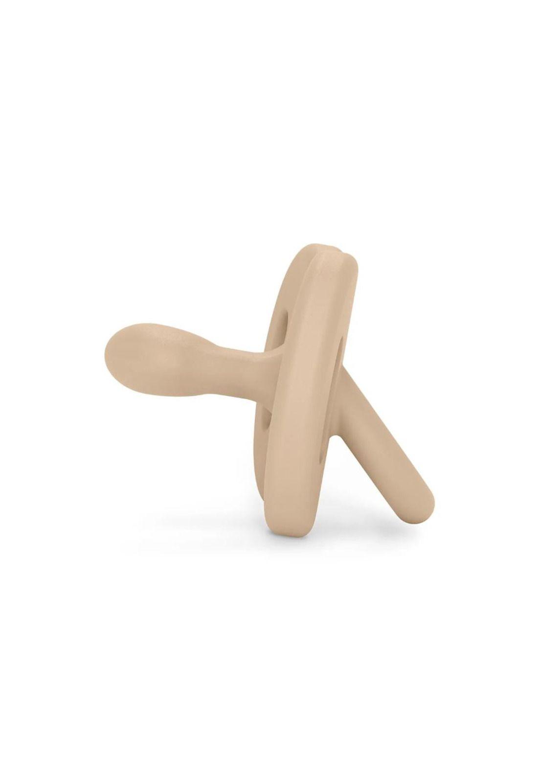 Chupete Todo Silicona Fisiológico Butterfly 6/18 M Irish Cream-2