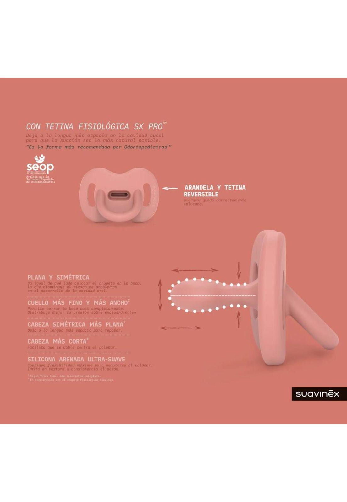 Chupete con Tetina Fisiologica SX Pro de Silicona 6/18 meses - Lake Green-2