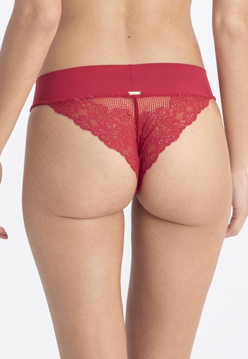 Bikini Dobles En Cintura Y Encaje Rojo 2Rios-1