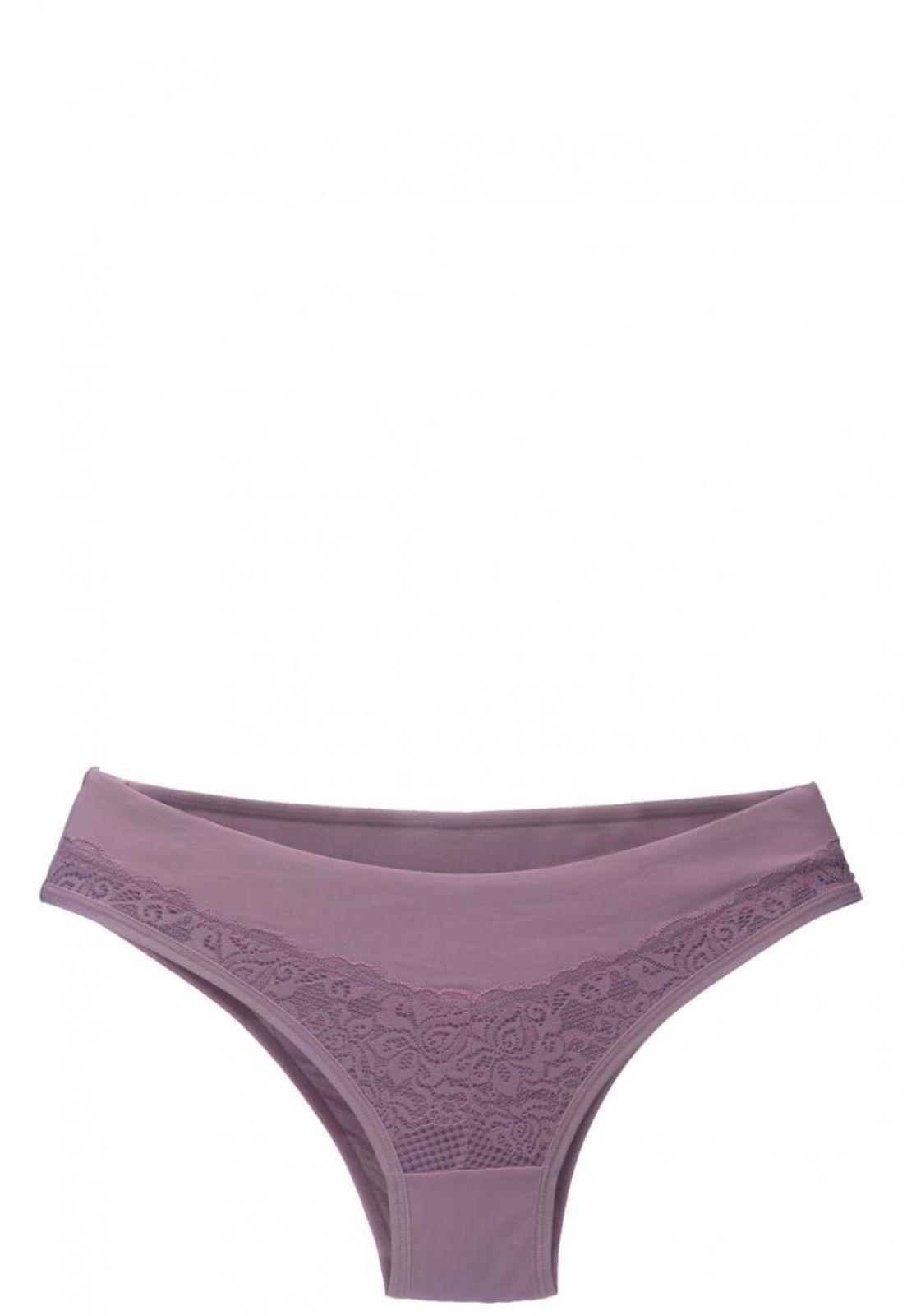 Calzón Para Embarazada Con Encaje Morado 2Rios-1