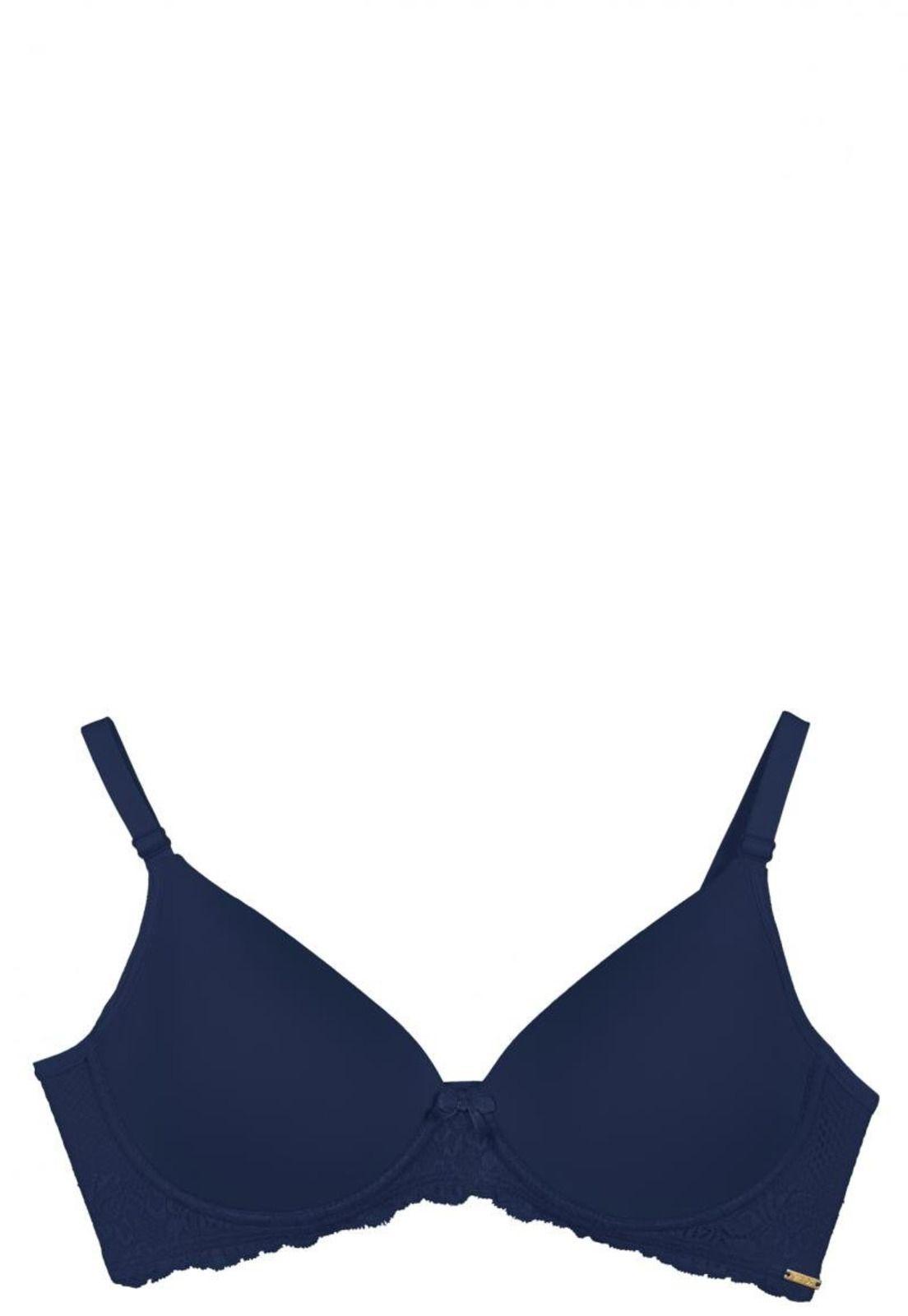 Sostén Liso Encaje Azul 2Rios-1