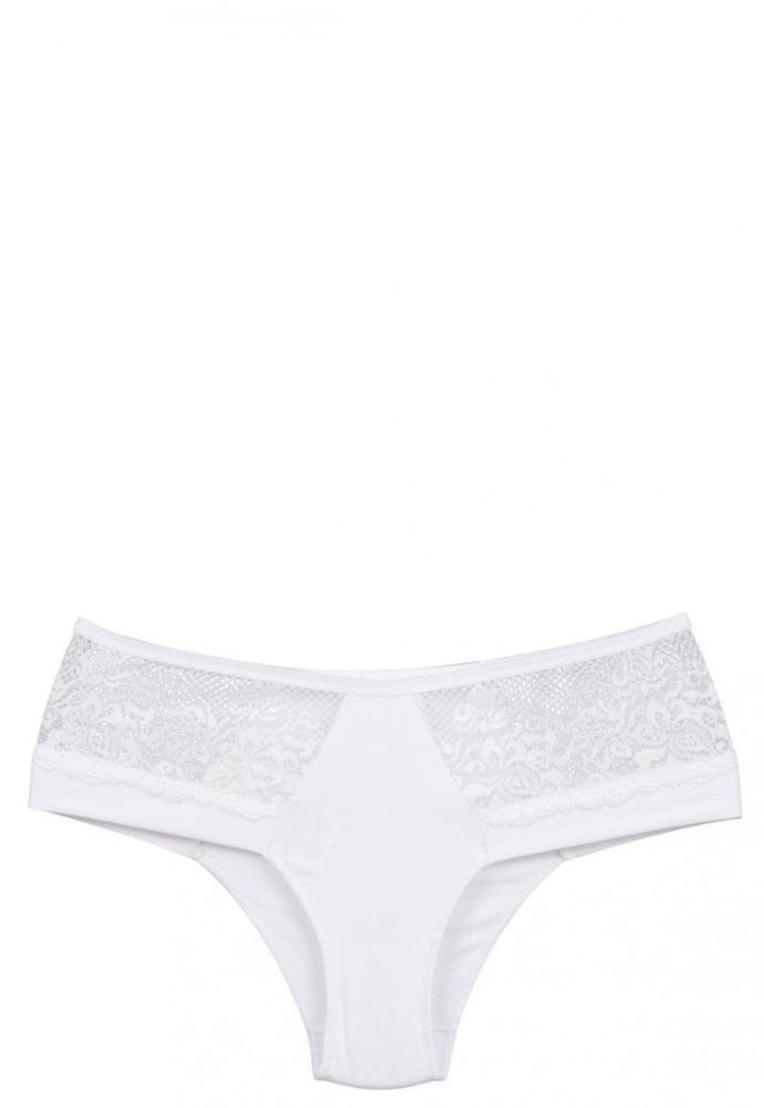 Bikini Microfibra Encaje Blanco 2Rios-0