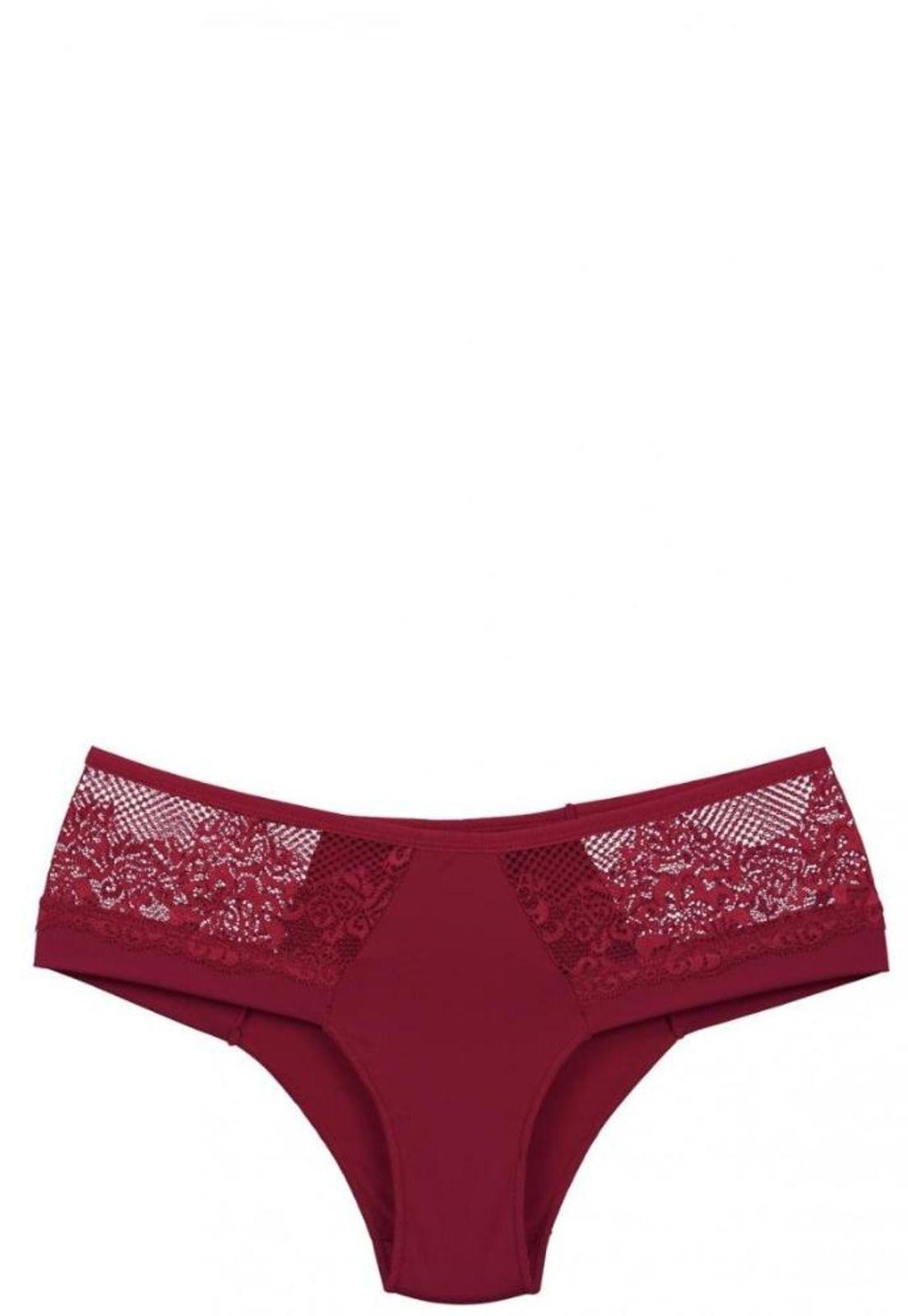 Bikini Microfibra Encaje Rojo 2Rios-0
