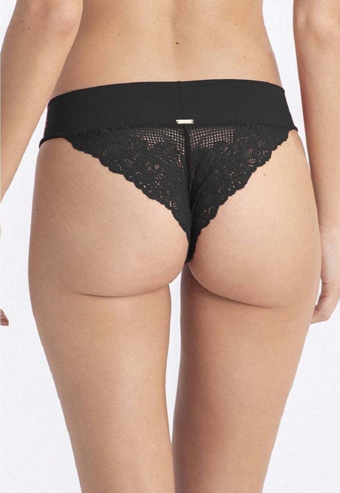 Bikini Dobles En Cintura Y Encaje Negro 2Rios-1
