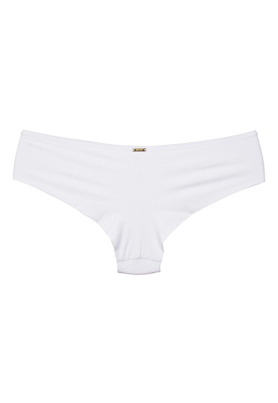 Calzón tanga sin marcas y encaje Blanco 2Rios-1