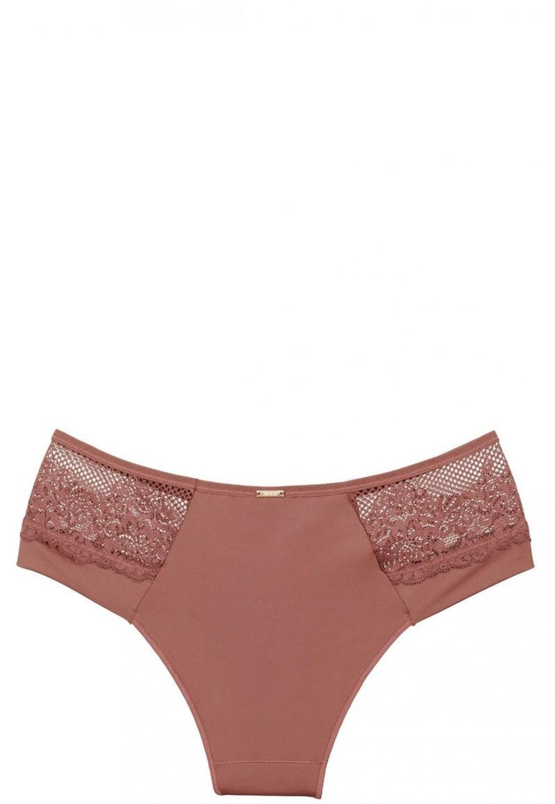 Bikini Microfibra Encaje Granate 2Rios-2