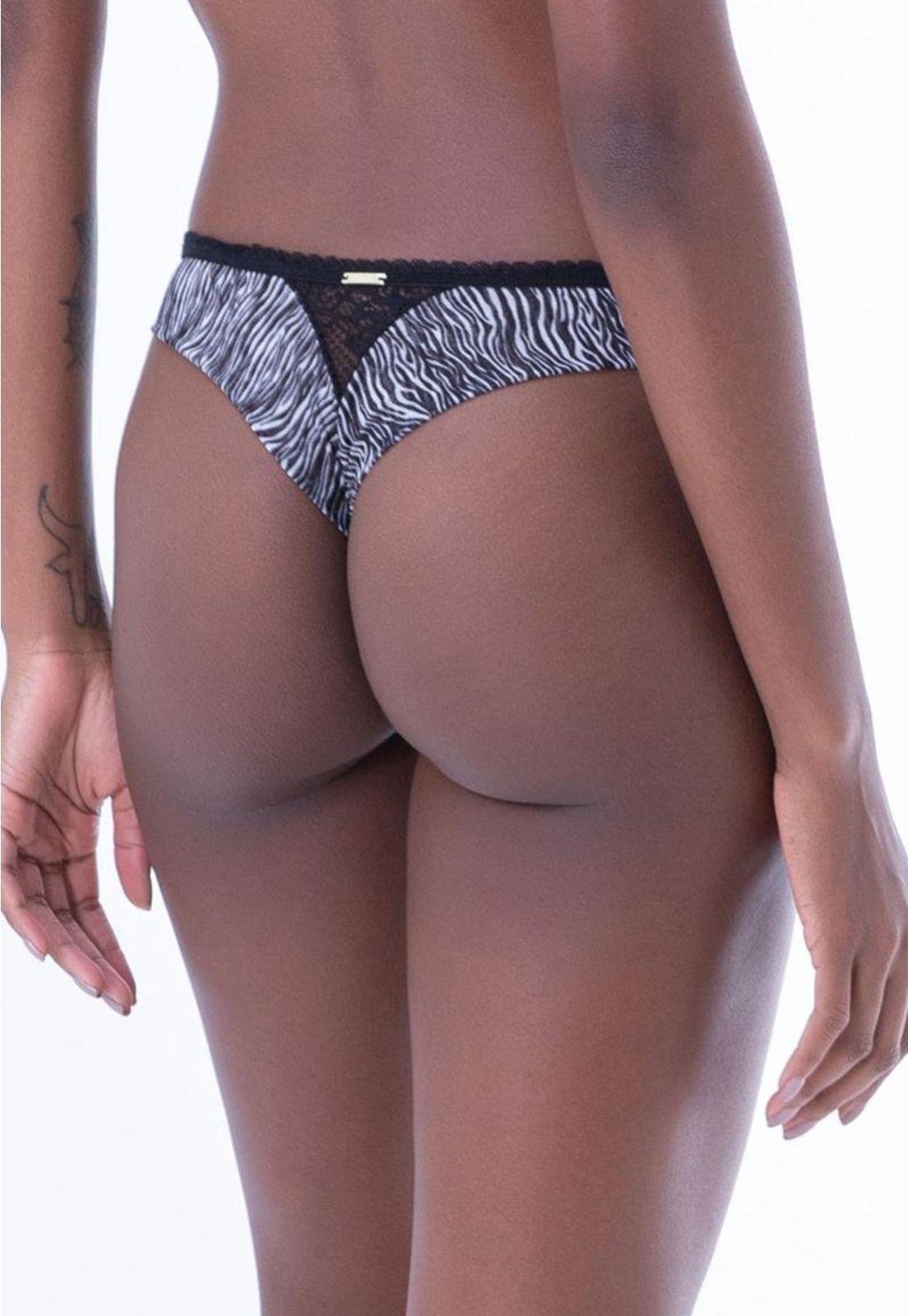 Colaless Cebra Con Detalles En Tul Negro 2Rios-1