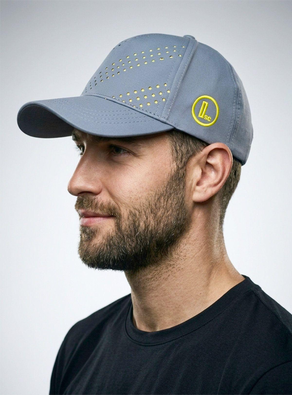 Jockey Trucker Gorra Hombre Técnica Gris – Transpirable Corte Láser-2