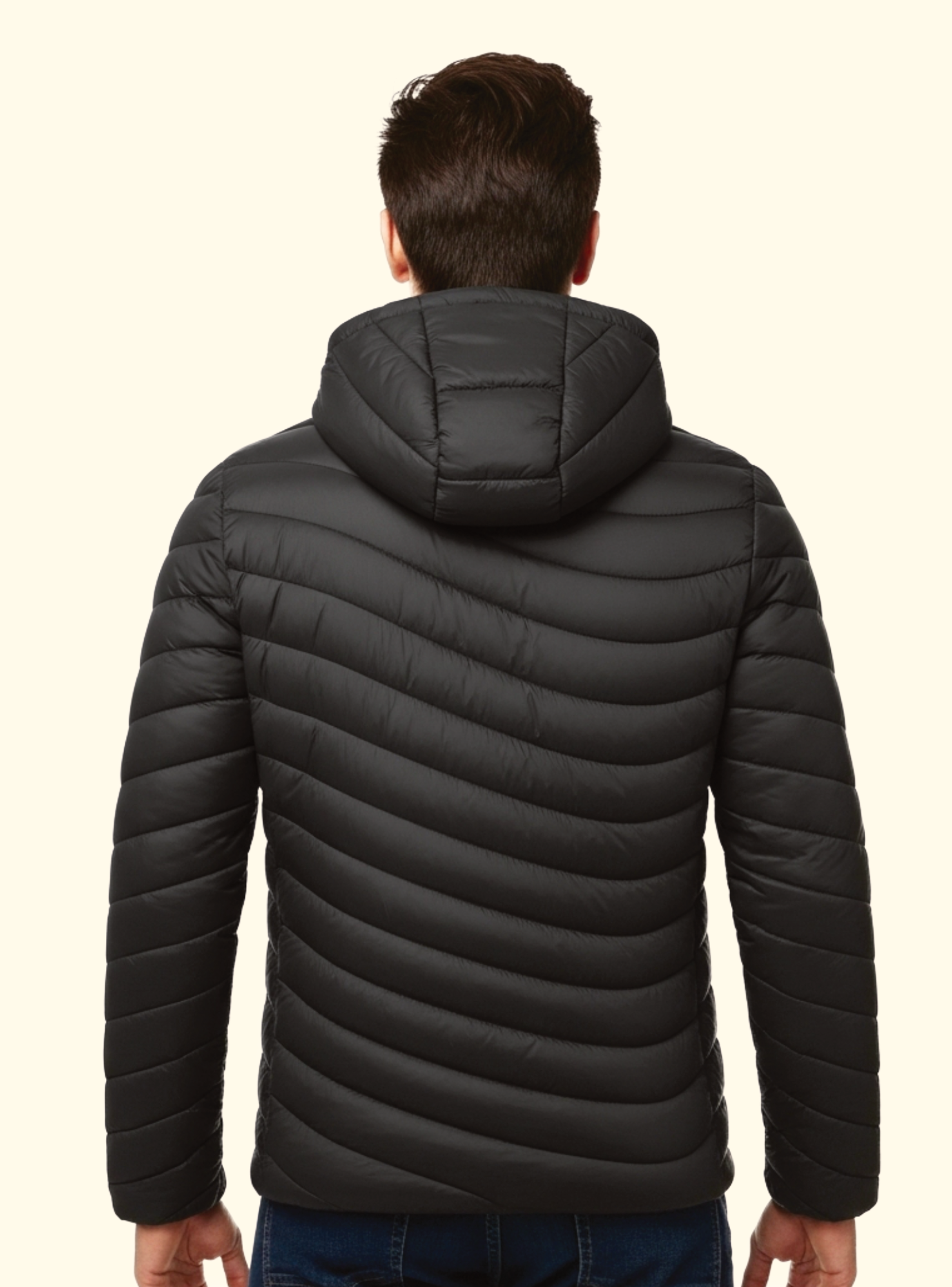 Chaqueta Parka Hombre Térmica Impermeable Curvi Negra COLOBO-2