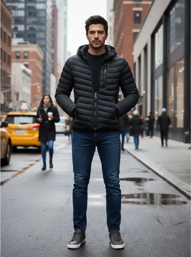 Chaqueta Parka Hombre Térmica Impermeable Curvi Negra COLOBO-4