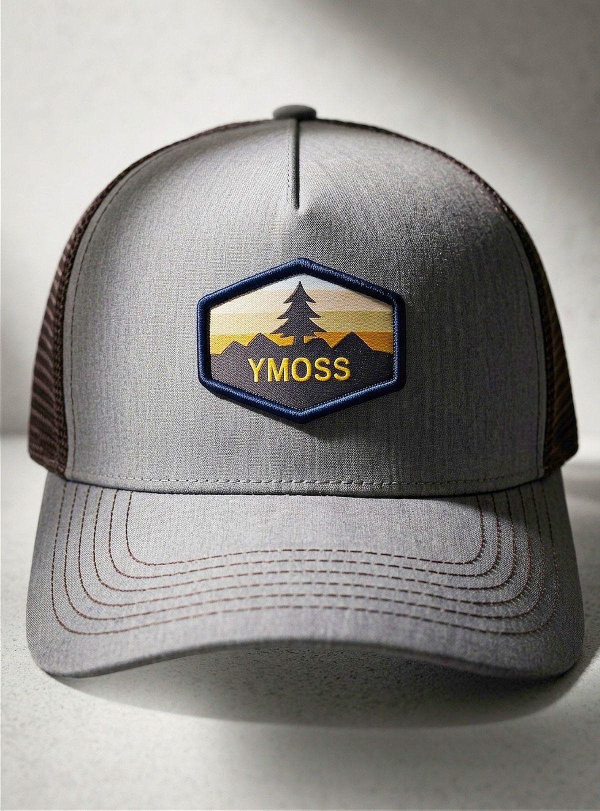 Jockey Trucker YMOSS Mujer Gris Melange Amanecer Bosque y Montaña-4