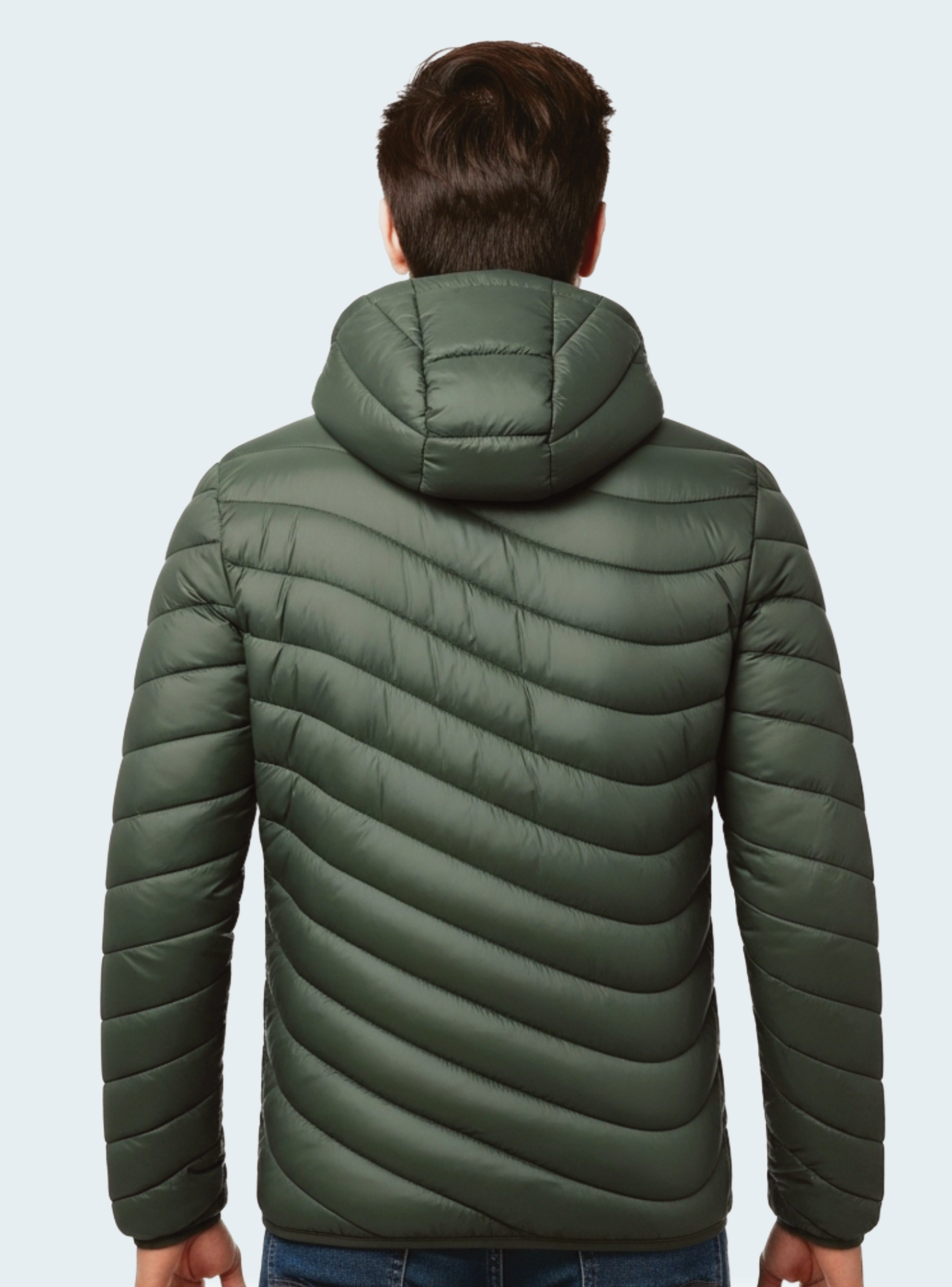 Chaqueta Parka Hombre Térmica Impermeable Curvi Verde COLOBO-2